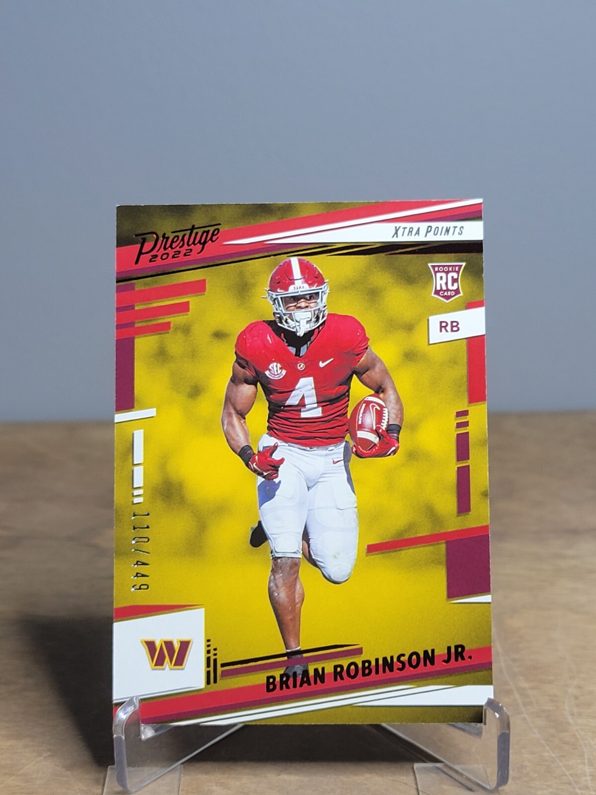 2022 Panini Prestige Brian Robinson Jr. #320 Xtra Points Red #/449 Washington RC