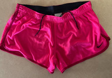 Nike Dry Fit Hot Pink Running Athletic Shorts Drawstring Waist-Size Large