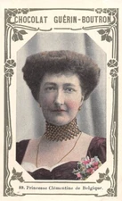 Chromo Trade Card Photo Princess CLEMENTINE Belgium Circa 1870 1913