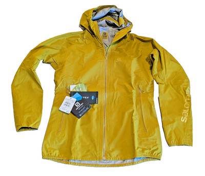 Salomon Outline 360 3L JKT - Womens - NWT - Golden Palm Color