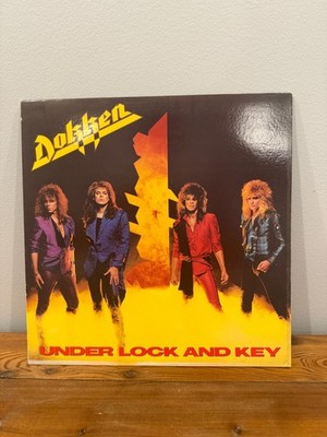 Dokken - Under Lock And Key - NM/G 1985 Hair Metal Rock Elektra 60458-1 Slev 1ST