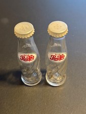 Vintage Set of Pepsi Cola Bottle Salt & Pepper Shakers 4.5 inches Collectible