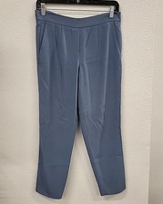 BABATON Atelier Baby Blue Cropped Slim Leg Pull-On Trousers Size 2