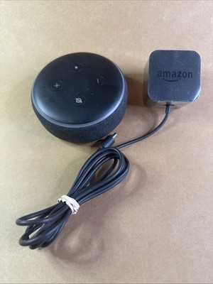 Amazon Echo Dot 3rd Generation Smart Speaker Black - tested working