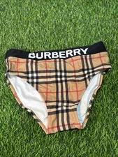 Burberry Youth Swim Bottoms Size 14Y Check Print Brand New Authentic 