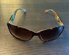 COACH Peony S471 Tortoise Wrap Sunglasses 59-16-125mm W/O Case
