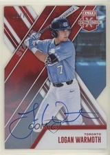 2017 Panini Elite Extra Edition Status Red Die-Cut 28/75 Logan Warmoth Auto pn9