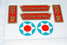 Keystone AirMil Tri-Motor Airplane Sticker Set KY-022