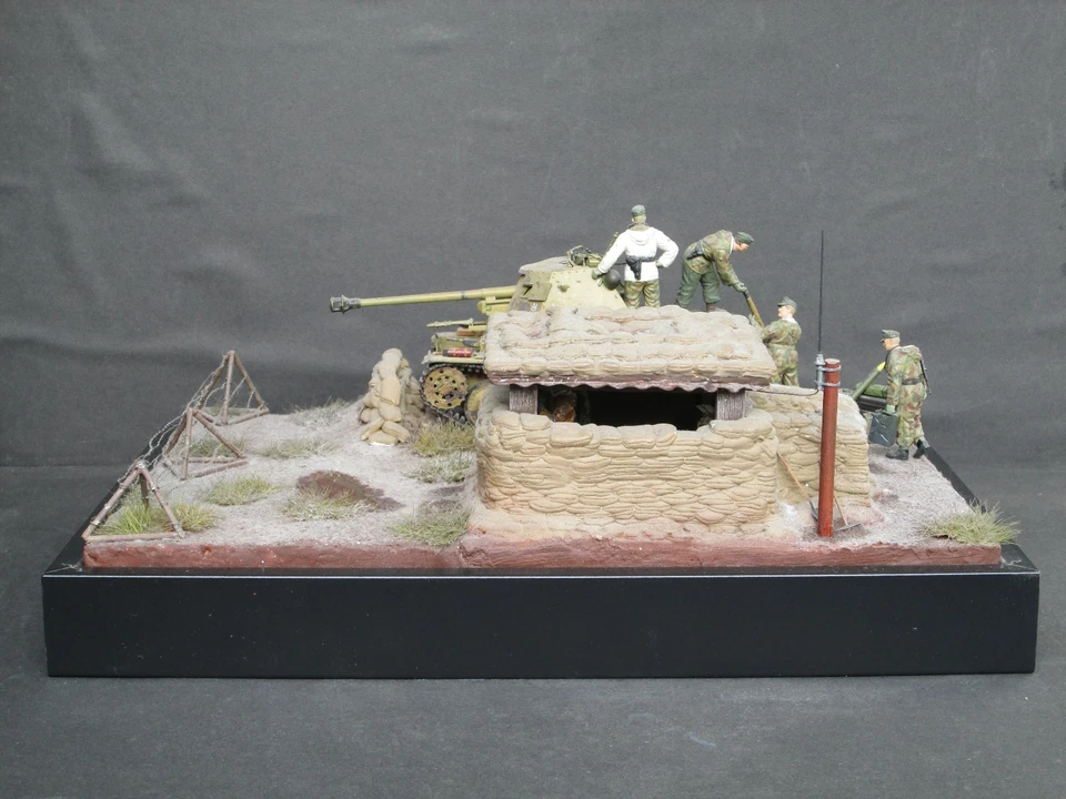 1:35 Sd.Kfz.138 Panzerjäger 38 für 7,5cm PaK40/3 Diorama Gebaut Built  Panzer Fi - Bild 2 von 4