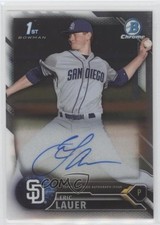 2016 Bowman Draft Chrome Draft Pick Auto Eric Lauer #CDA-EL Auto 02u3