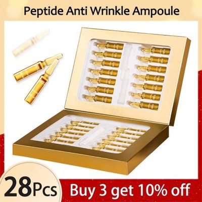 Peptide Anti-Wrinkle Ampoule Serum   Ginseng, Pro Xylane, Collagen & Hyaluronic