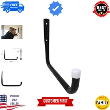 10-Inch Heavy Duty Garage Storage Hooks - Rust Resistant Steel, 25 lb Capacity