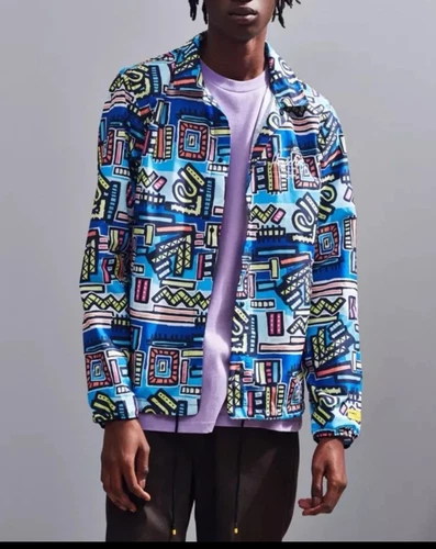 Giacca Coach Herschel Supply Co. Hoffman Uomo Taglia XL Astratto Geo Voyage