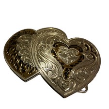 Double Heart Belt Buckle
