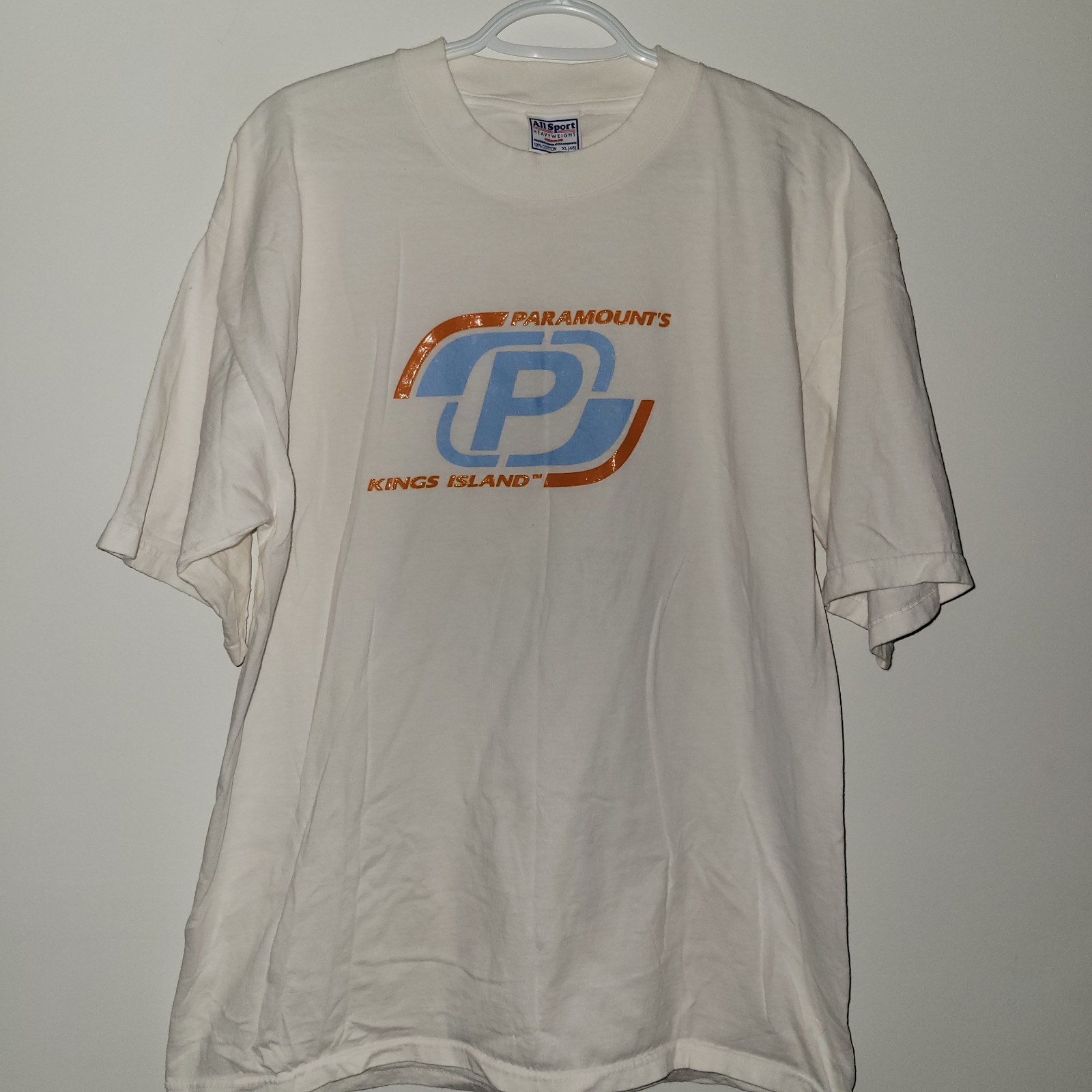 Vintage Paramount's Kings Island Short Sleeve T-Shirt Size XL All Sport