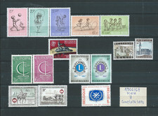 2 ) BELGIUM 1966/67 : ALBUM PAGE WITH 7 COMPLET SETS STAMPS MNH - THEMATIC