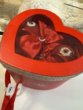 Luxury Handmade Red Christmas Ornaments Set of 4 with Heart Gift Box 6