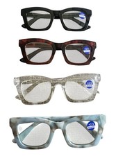 4 Women's 2.5 Reading Glasses Blue Light Blocking Eyeglasses