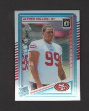 2025 Donruss #355 Alfred Collins Optic Rated Rookies Preview Pink 49ers Rookie