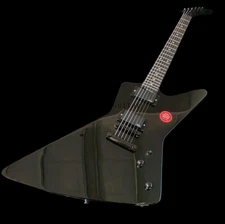 Custom Gloss Black Electric Guitar Solid Body Mahogany Neck Rosewood Fingerboard