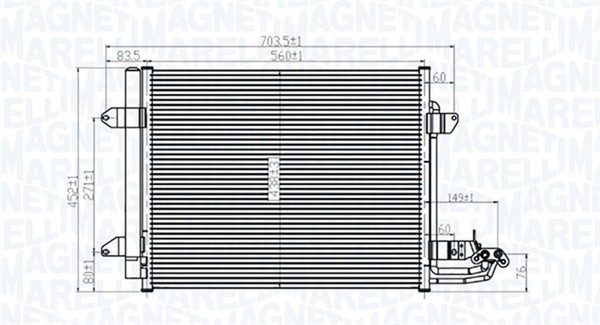 Magneti Marelli Kondensator Klimaanlage 350203815000 FüR VW Touran 1T1 1T2 Caddy-image