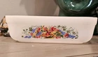 Vintage Glasbake Loaf Pan Casserole Dish J522 1.25 Qt Rare Fruit Bowl Pattern