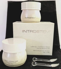 2 New Introstem Lumi-Cell Overnight Moisturizing Mask 100g / 3.53oz 1 box
