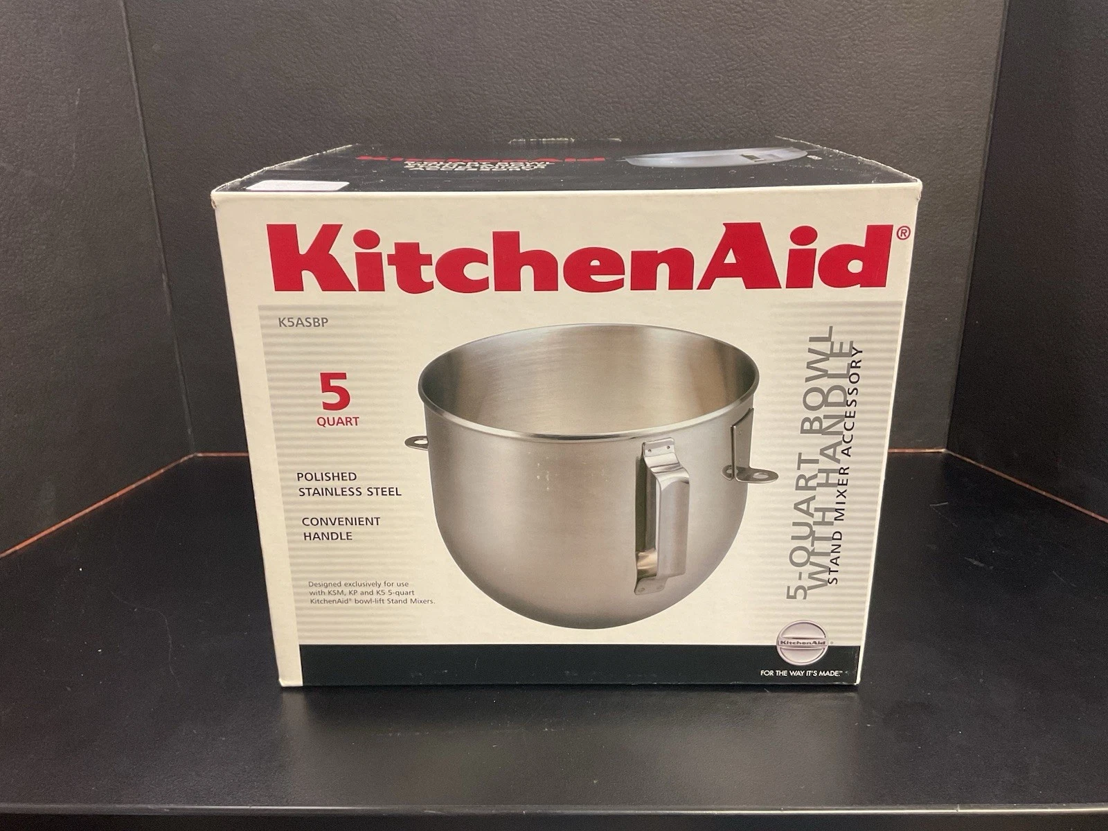 KitchenAid 5 Quart Mixing Bowl With Handle, #K5ASBP