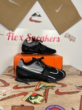 Chaussures d'entraînement d'haltérophilie Nike Romaleos 4 Noir Blanc CD3463-010