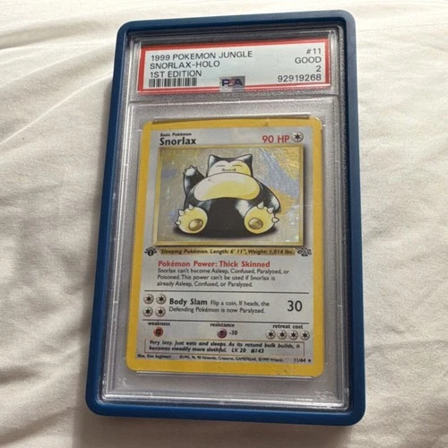 PSA 2 Pokémon Snorlax Jungle Holo 1st Edition 11/64 1999