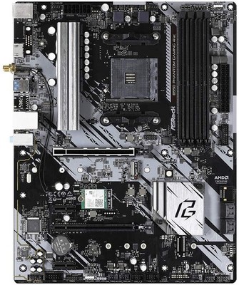 ASRock B550 Phantom Gaming 4/AC AMD Socket B550 AM4 ATX M.2 Desktop Motherboard