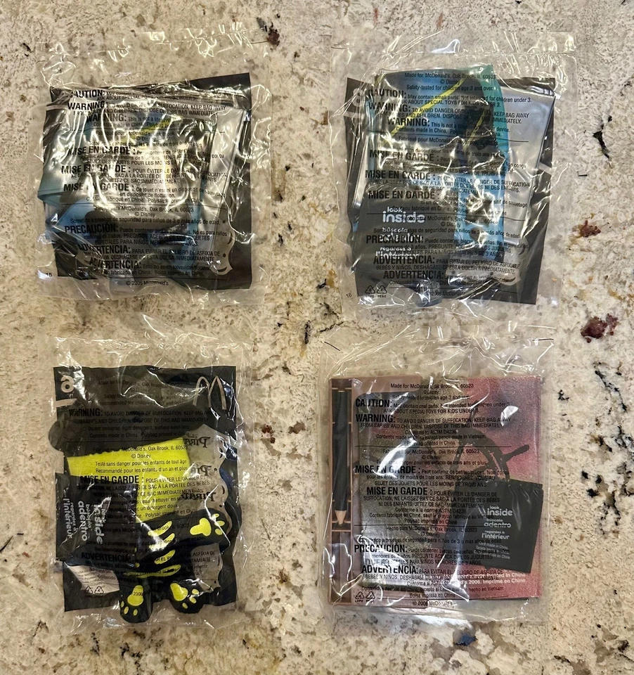 McDonald's 2006 Piratas del Caribe - Lote de cuatro (Dos 3, 6, 8) - NUEVO Foto 2 de 2