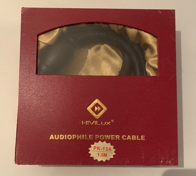 Hivilux Audiophile Power Cable High-End HiFi Audio Netzkabel EU Schukostecker