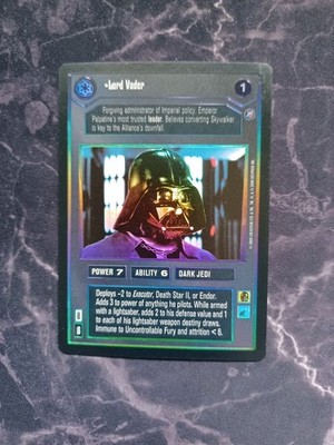 Lord Vader   ULTRA RARE FOIL   Reflections 2 II   Star Wars CCG   Decipher