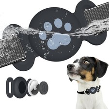 Waterproof Silicone Airtag Collar Holder for Pets  Anti-Lost GPS Tracker