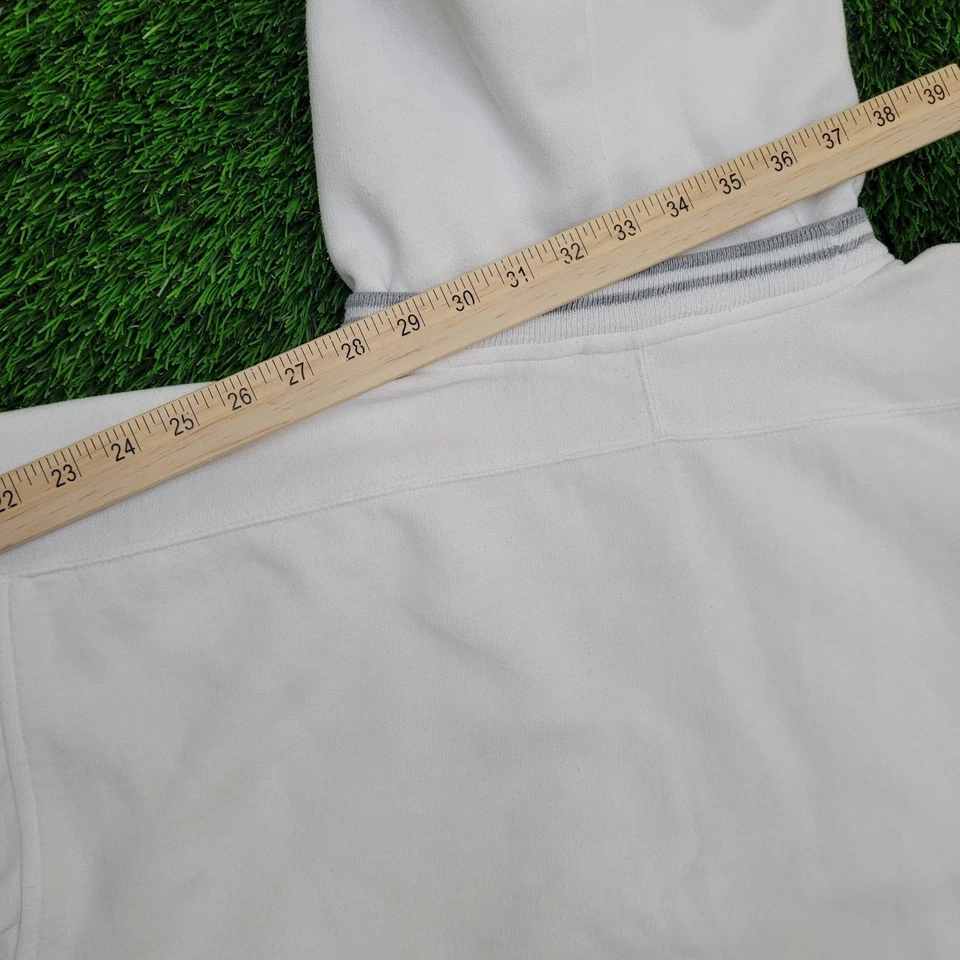 Sudadera con capucha BCC vintage años 90 grande 22x26 blanca holgada Foto 3 de 4