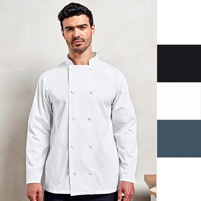 Premier Workwear Long Sleeve Chef's Jacket PR657 Damen Herren Jacke NEU