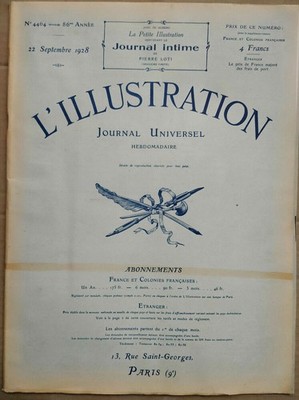 Die Illustration Nr. 4464 22. September 1928 + Die kleine Illustration Nr. 400 von 1928