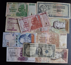 World Foreign currency 10 *small and Large Bank Notes* lot P350 — photo 8