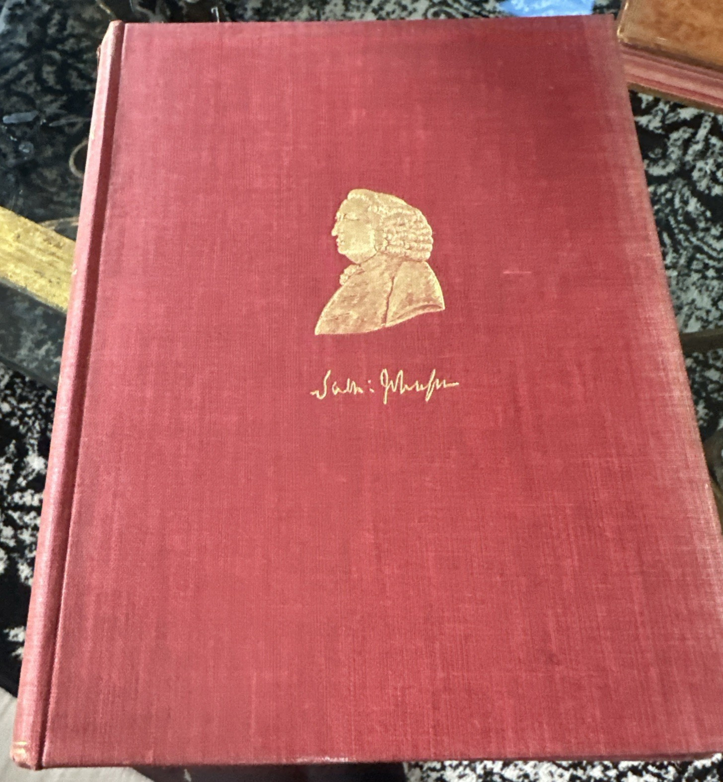 The Life of Samuel Johnson James Boswell 1925 2-Vol Set Red Cloth Gilt Profile