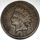 1895 Indian Head Cent VG Very Good Condition Penny 1c Cent - 0608