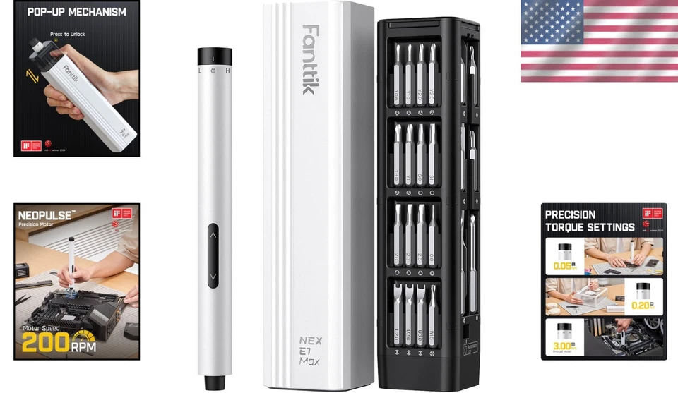 Mini Electric Precision Screwdriver Set - Image 2 of 4