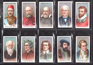 Ogden's Cigarette Cards 1924 "Leaders of Men" Full Set of 50 Excellent/Mint