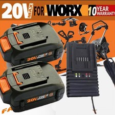 2Pack For WORX 20V MAX Extend Lithium Battery 20 Volt WA3520 WA3525 / Charger