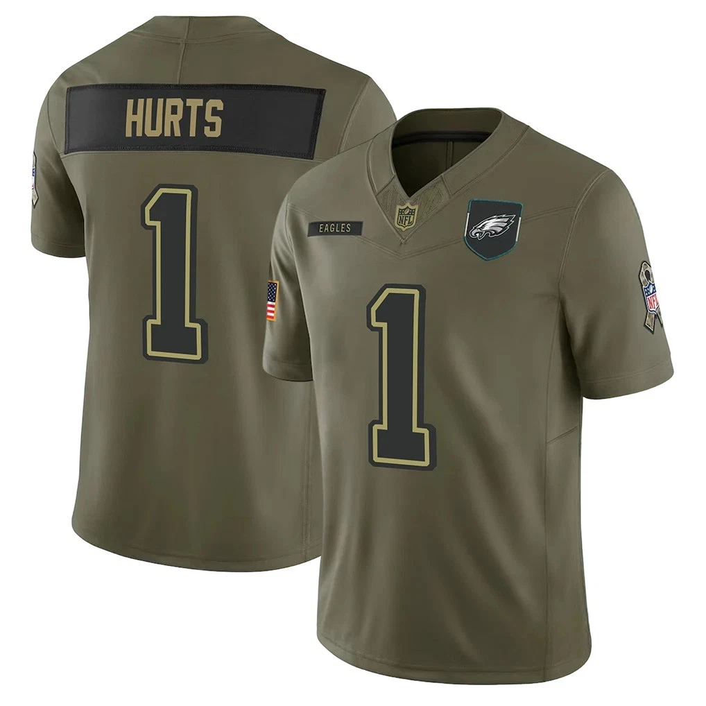 Philadelphia Eagles Olive 2025 Salute to Service Jersey