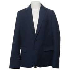 H&M Kids, Blazer, Gr&ouml;&szlig;e: 140, Blau, Polyester/Viskose, Einfarbig, Jungen #fsM
