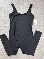 Isabel Maternity Women's Medium Black Seamless Long Unitard Maternity Jumpsuit