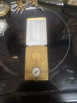 20er Jahre The Antique Ansonia Co. SunWatch Messing Kompass Taschenuhr GWO