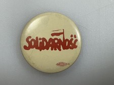 Solidarity Movement Pin &bull; 1980s &bull; Poland Solidarnosc Social and Labor Movement