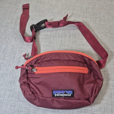 Patagonia Ultralight Black Hole Hip Pack Waist Bag Hiking Maroon One Size Nylon - Image 1 of 4